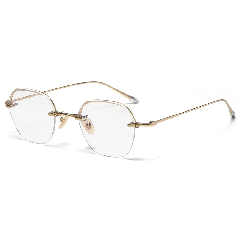 
Gafas geométricas de titanio sin montura