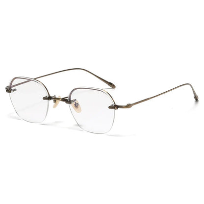 
Gafas geométricas de titanio sin montura