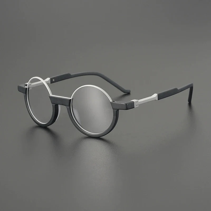
Gafas redondas de acetato verdes - Negro