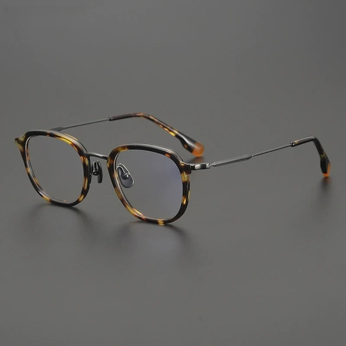 
Gafas redondas de titanio carey - Carey