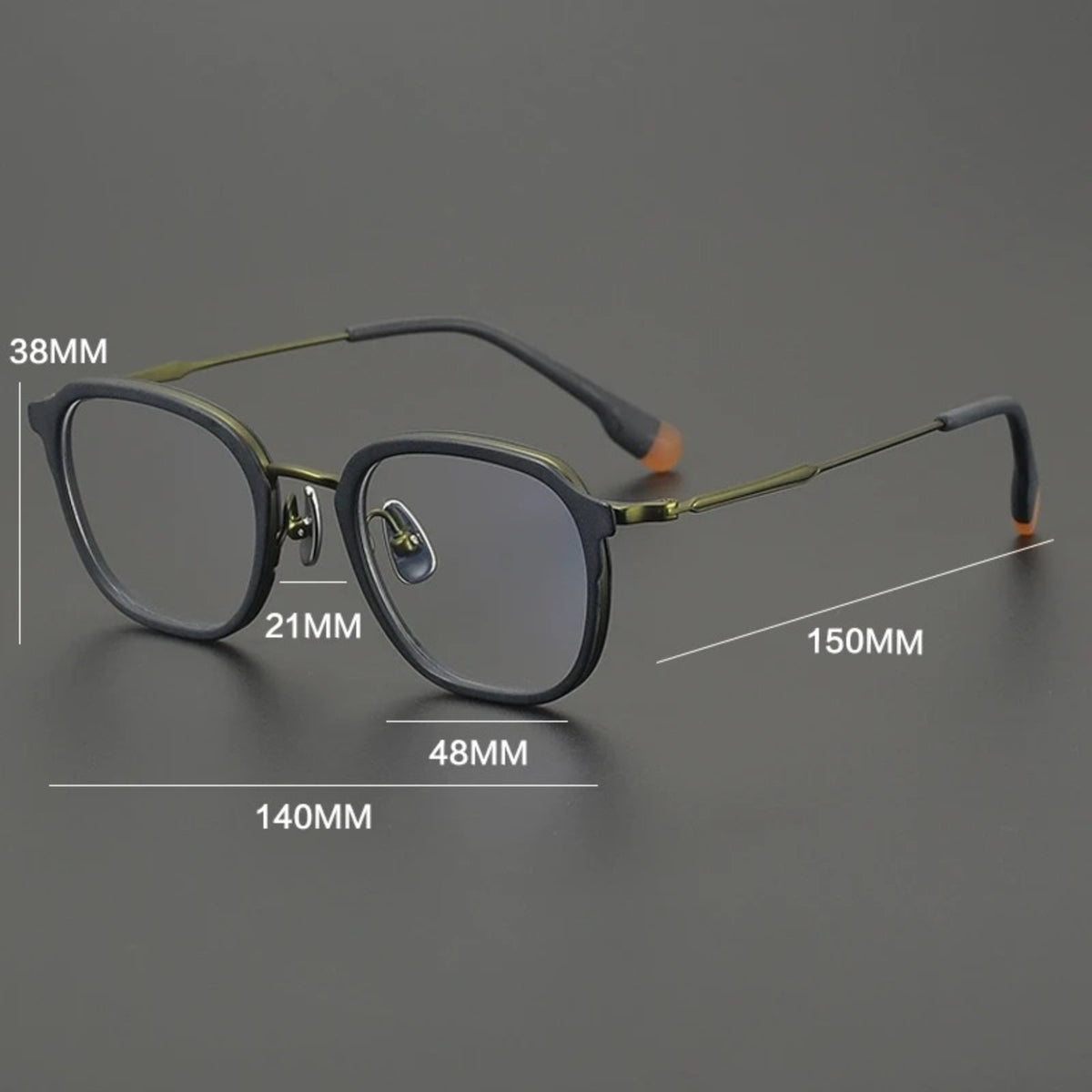 
Gafas redondas de titanio carey - Imagen 7