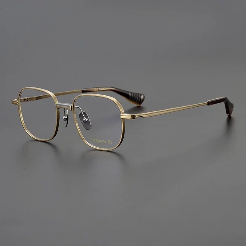 
Gafas geométricas cuadradas de titanio