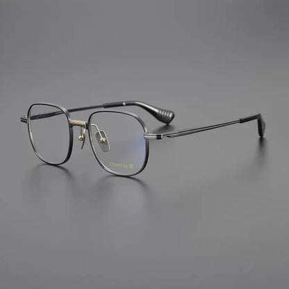 
Gafas geométricas cuadradas de titanio