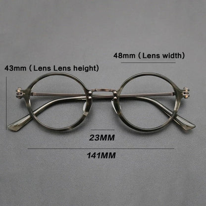
Gafas redondas de acetato y titanio - Imagen 8