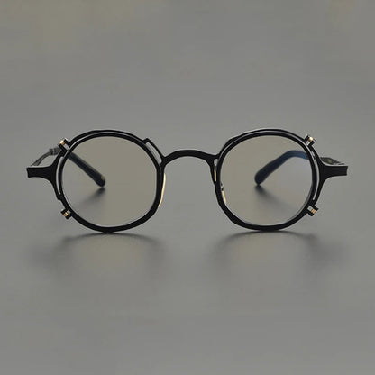 
Gafas redondas retro de titanio - Imagen 4
