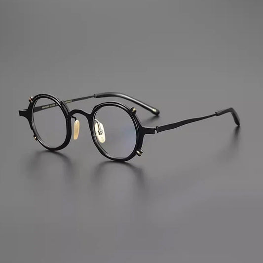 Gafas redondas retro de titanio