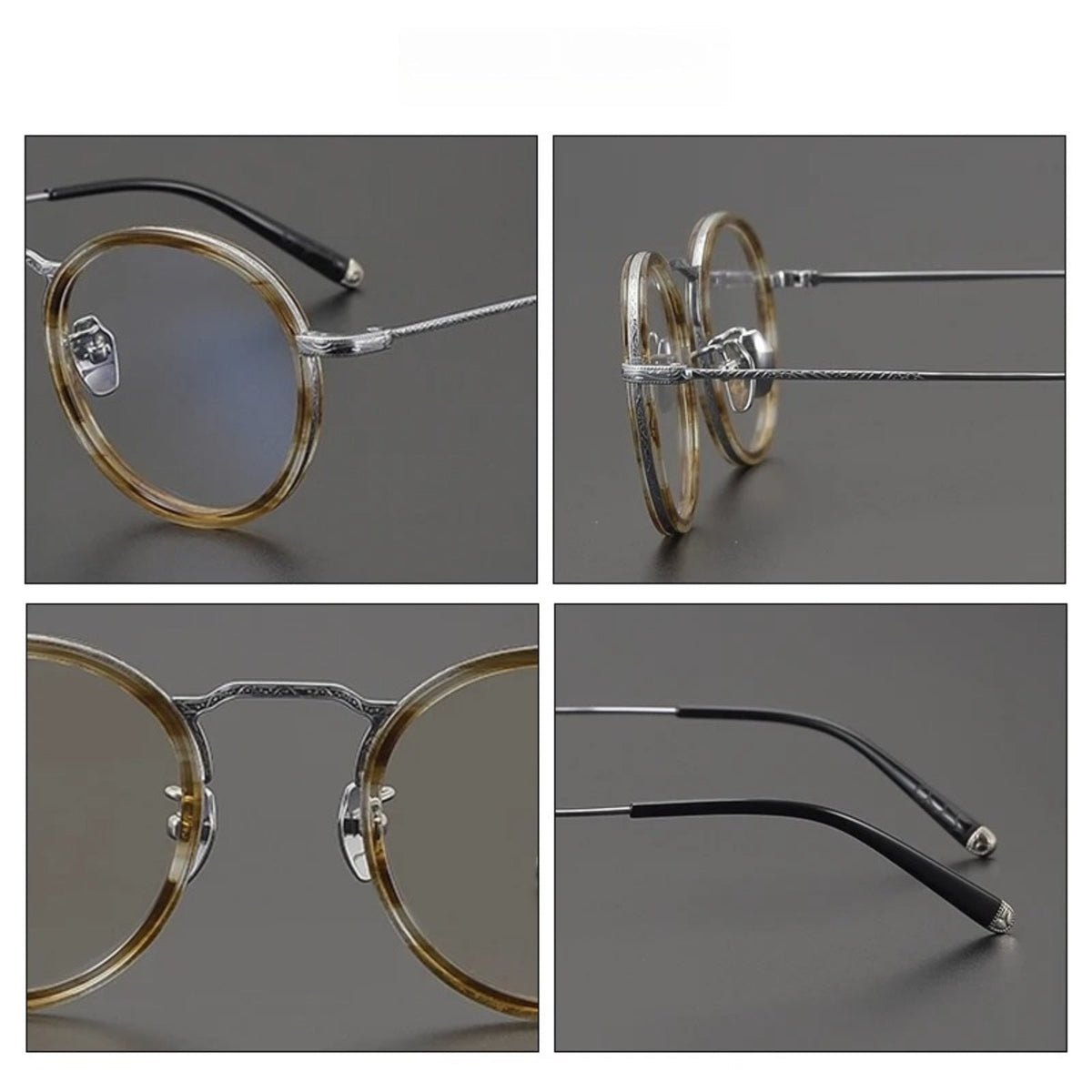 
Gafas redondas de titanio carey - Imagen 6