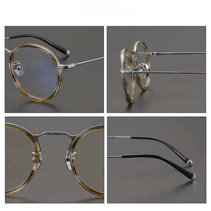 
Gafas redondas de titanio carey - Imagen 6
