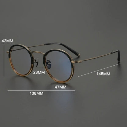 
Gafas redondas de titanio carey - Imagen 5