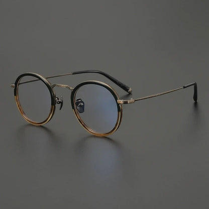 
Gafas redondas de titanio carey - Imagen 4