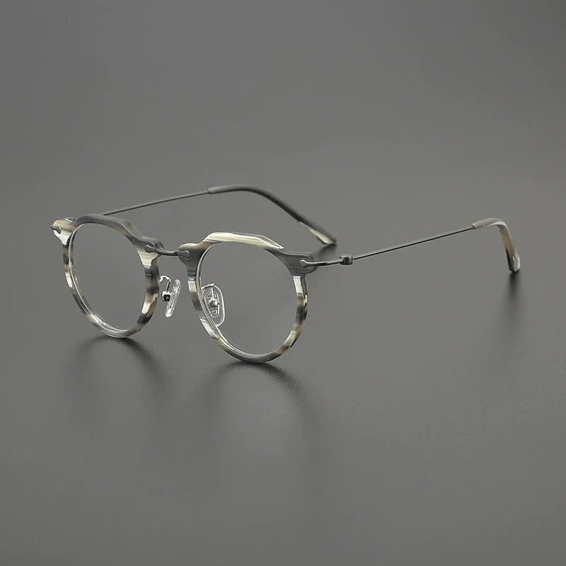 
Gafas Panto de cristal de titanio - Rayas
