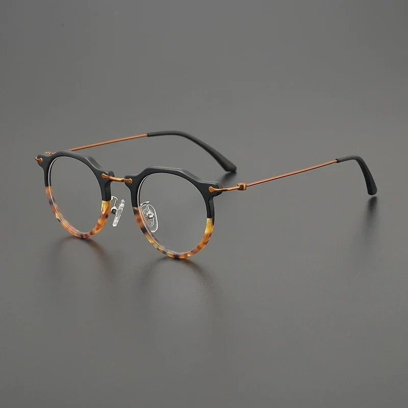 
Gafas Panto de cristal de titanio - Ámbar