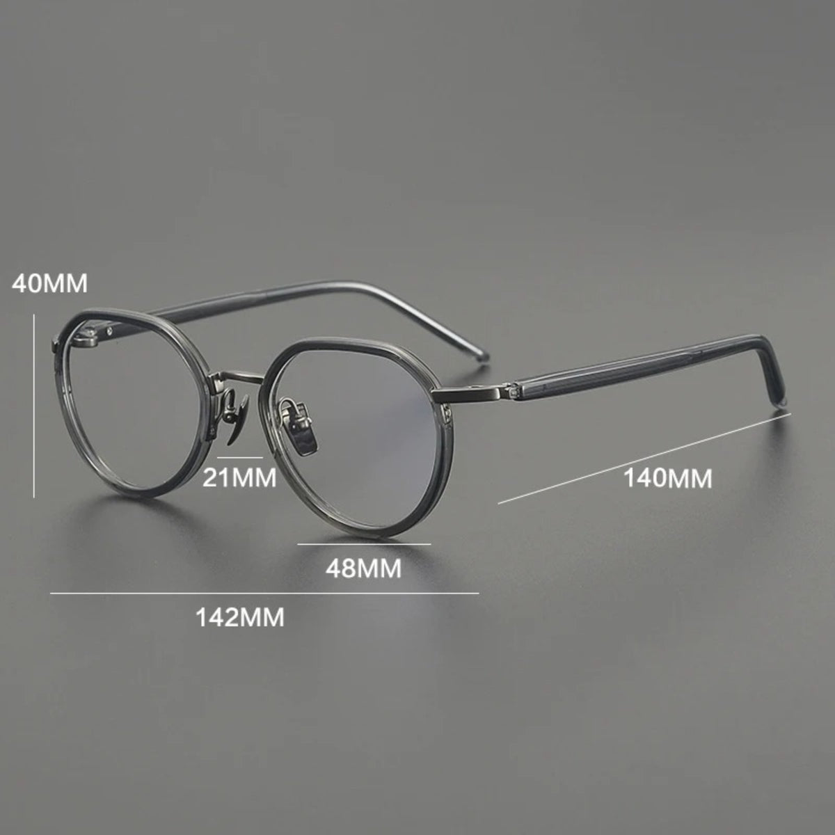 
Gafas Panto de acetato y titanio