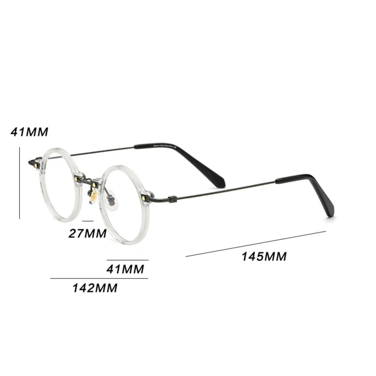 
Gafas redondas de acetato y titanio