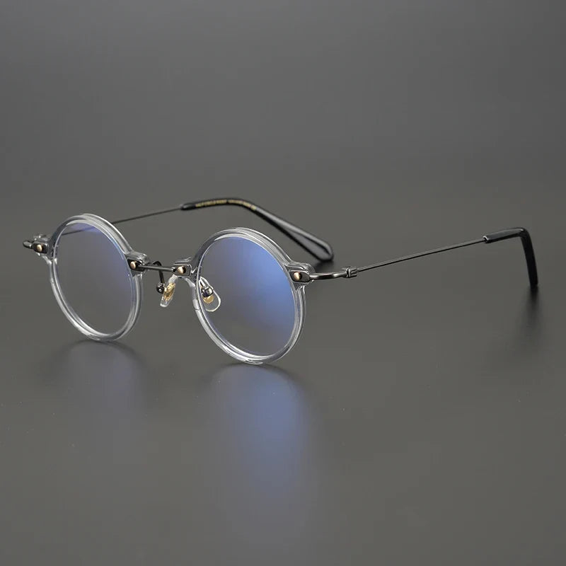 
Gafas redondas de acetato y titanio