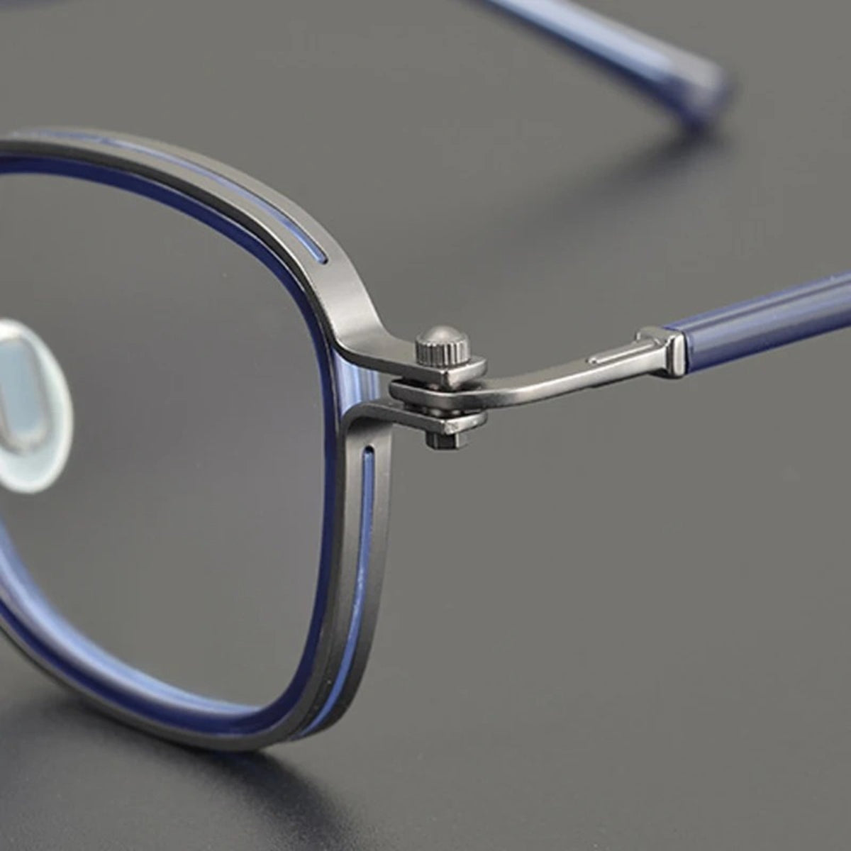 
Gafas cuadradas azules de aleación