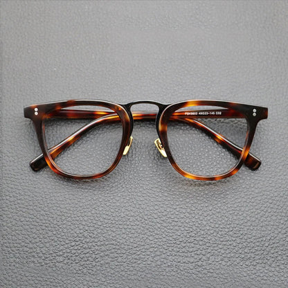 
Gafas cuadradas de acetato estilo patchwork en verde - Imagen 5