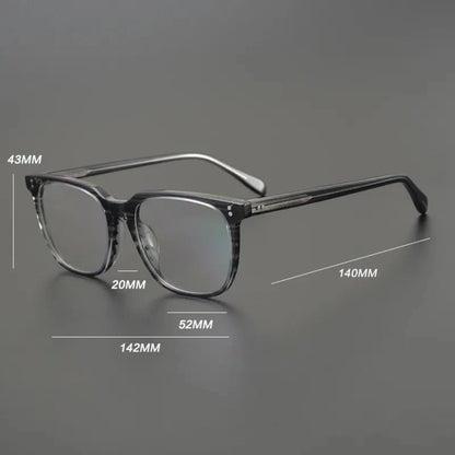 
Gafas cuadradas de acetato color azul cristal - Imagen 5