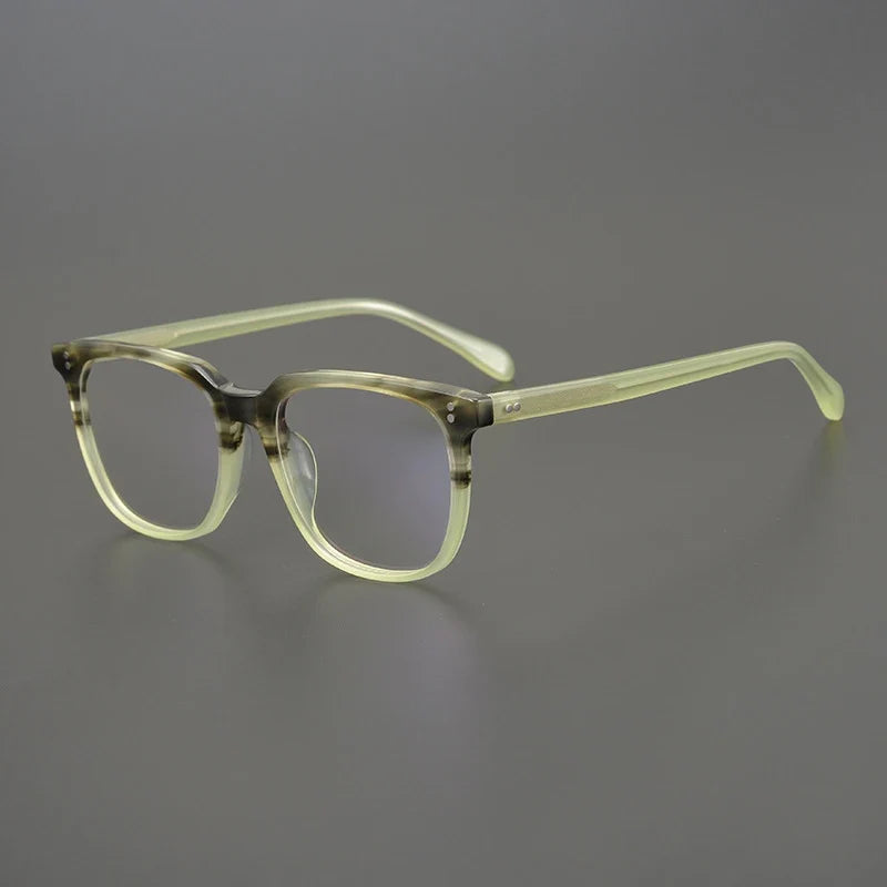 
Gafas cuadradas de acetato color azul cristal - Verde