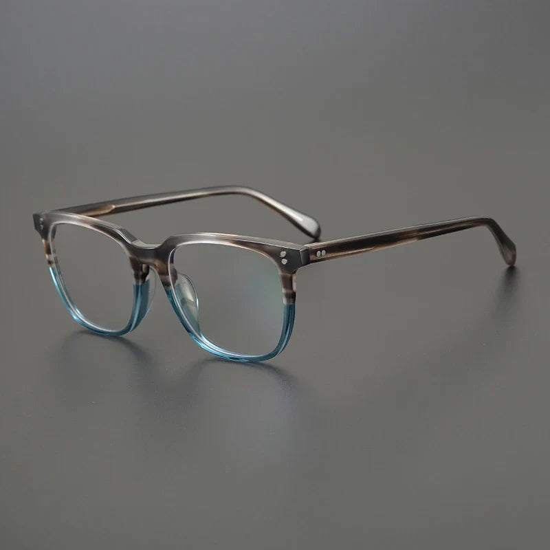 
Gafas cuadradas de acetato color azul cristal - Azul