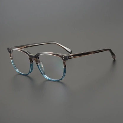 
Gafas cuadradas de acetato color azul cristal - Imagen 2