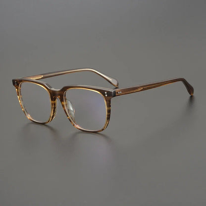 
Gafas cuadradas de acetato color azul cristal - Imagen 3