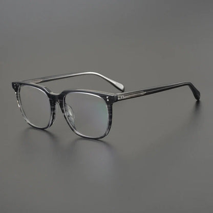 
Gafas cuadradas de acetato color azul cristal - Imagen 4