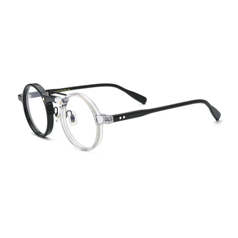 
Gafas redondas de acetato tipo mosaico