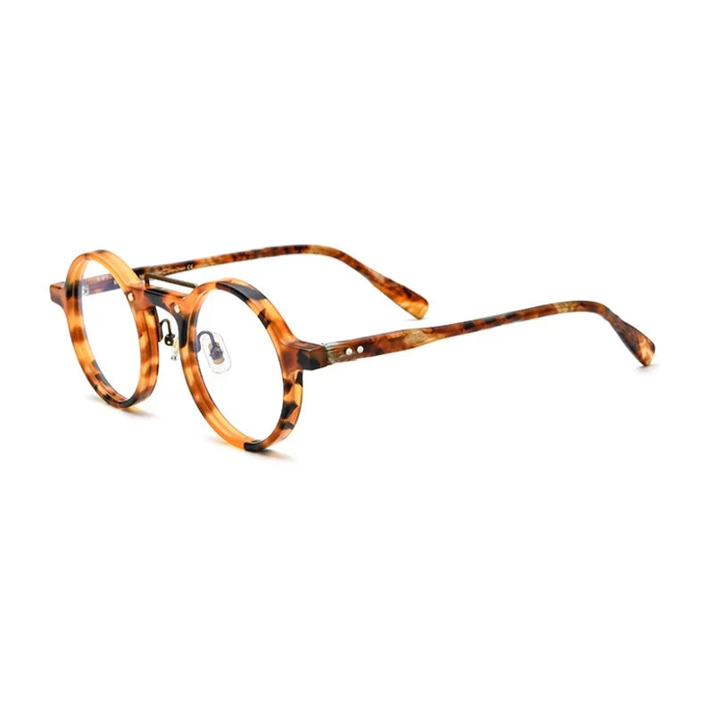 
Gafas redondas de acetato tipo mosaico