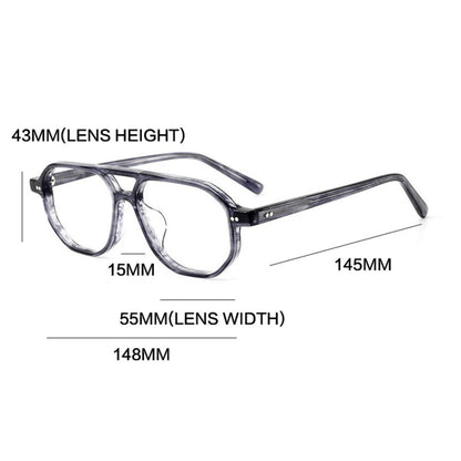 
Gafas de aviador de acetato con estampado de carey - Imagen 6