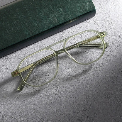 
Gafas de aviador de acetato con estampado de carey - Imagen 3