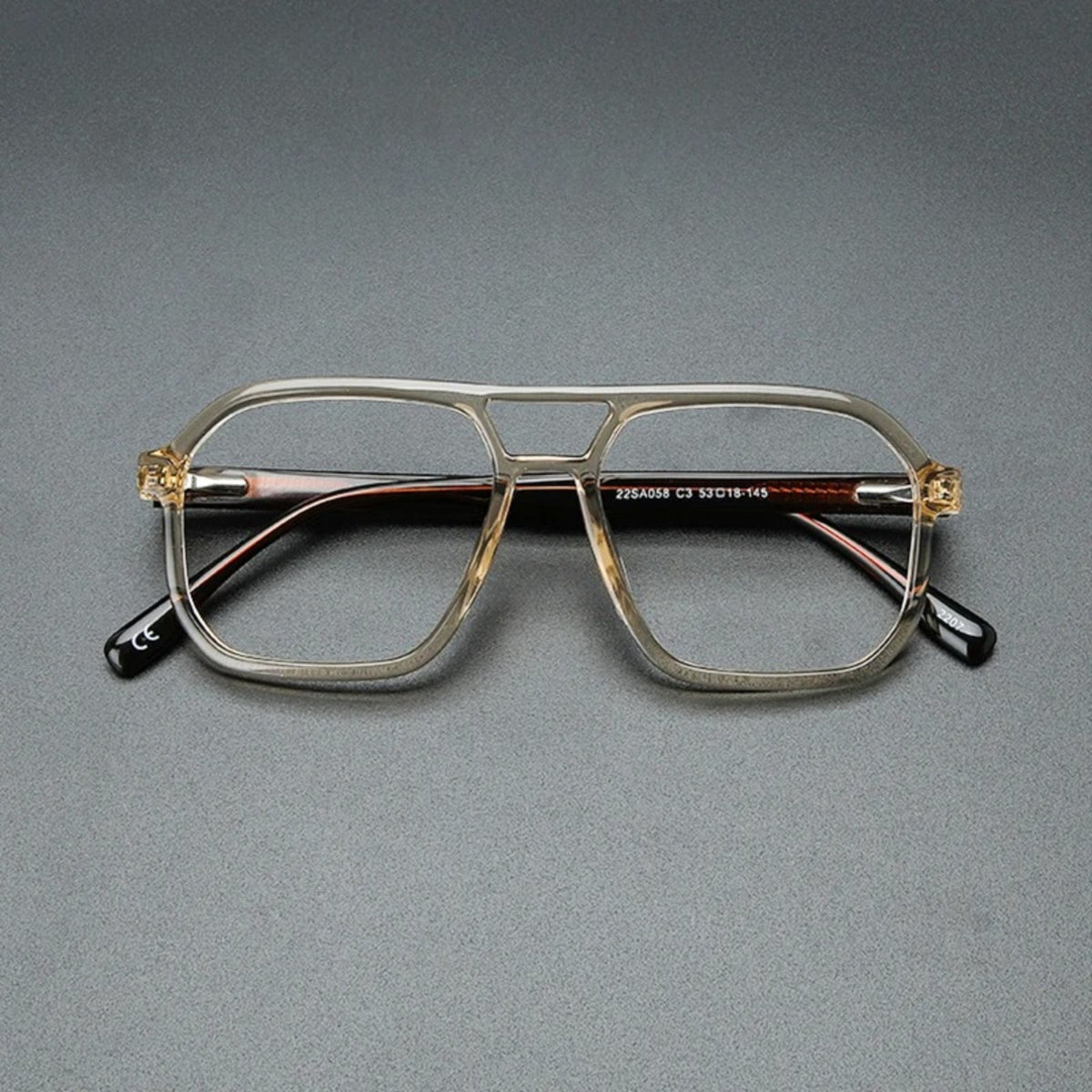 
Gafas de sol estilo aviador con doble puente de acetato