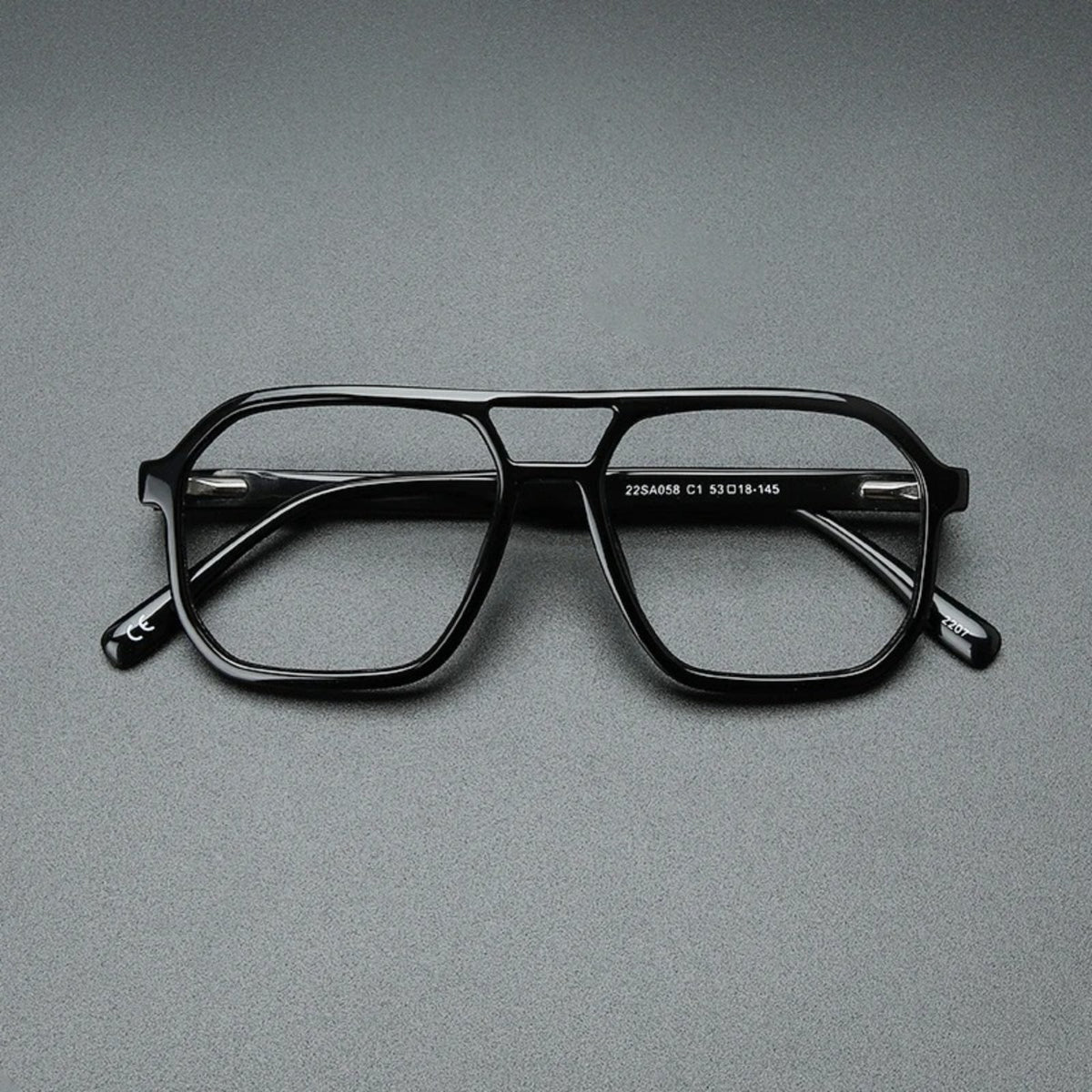 
Gafas de sol estilo aviador con doble puente de acetato