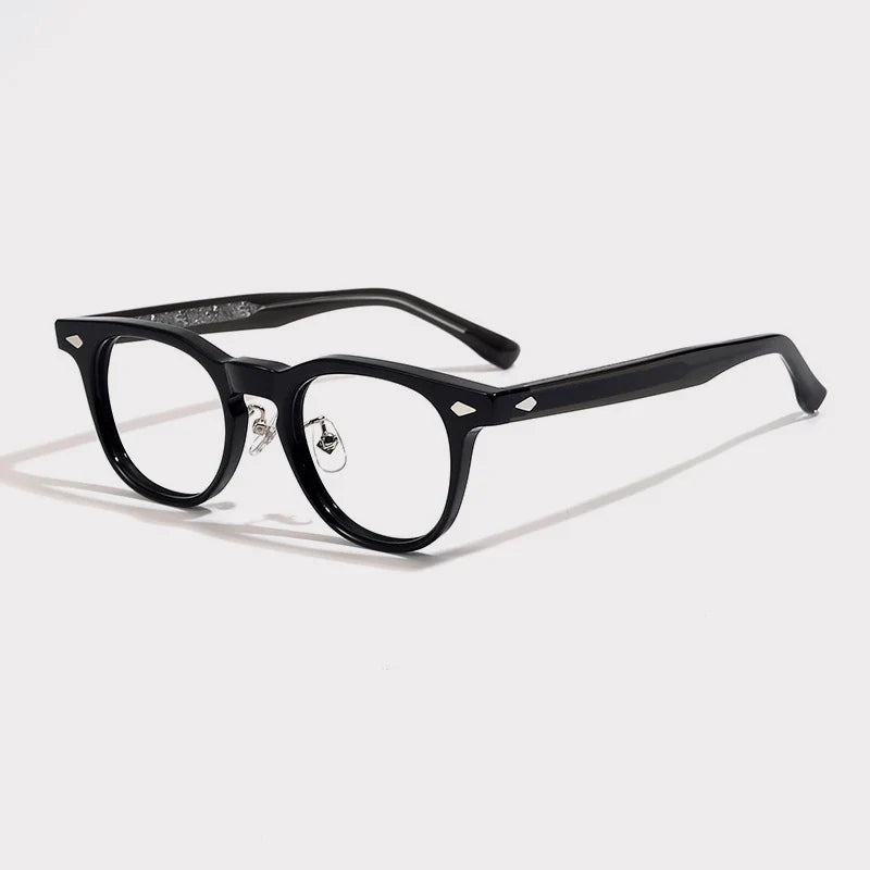 
Gafas de acetato con puente de cerradura tipo panto - Negro