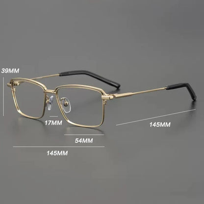 
Gafas cuadradas minimalistas de titanio - Imagen 6