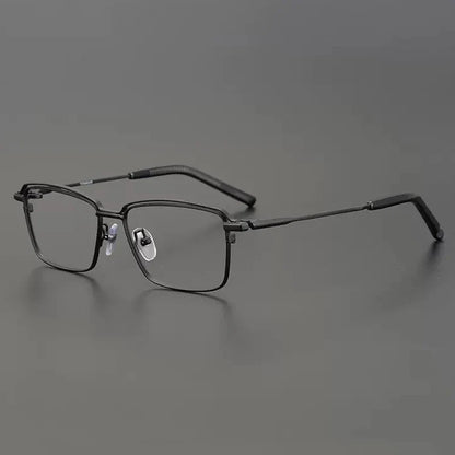 
Gafas cuadradas minimalistas de titanio - Imagen 3