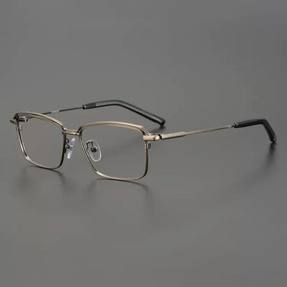 
Gafas cuadradas minimalistas de titanio - Imagen 4