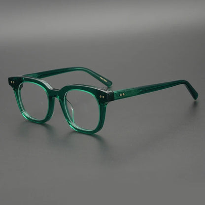 
Gafas cuadradas de acetato color esmeralda - Imagen 2