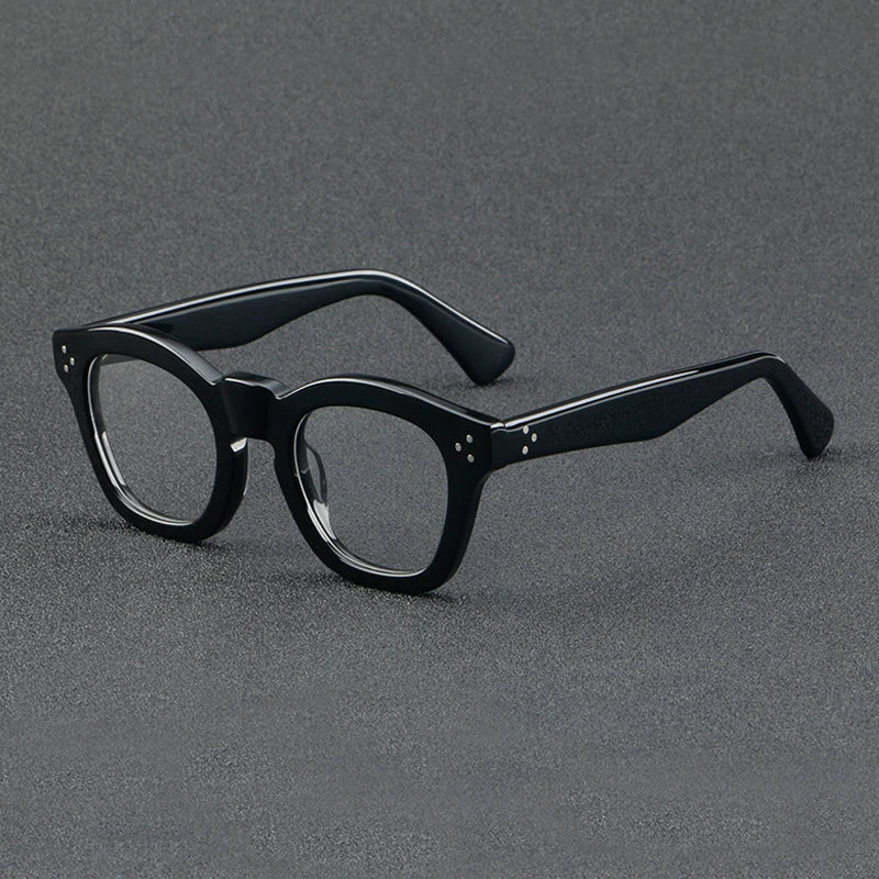 
Gafas pequeñas de acetato en dos tonos - Negro