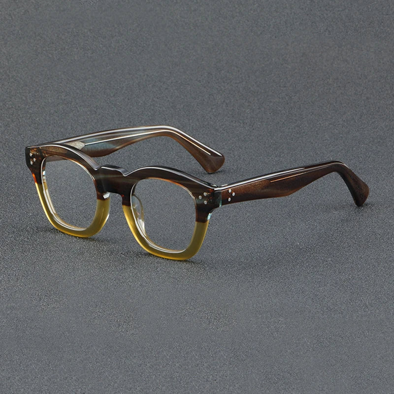 
Gafas pequeñas de acetato en dos tonos - Marrón