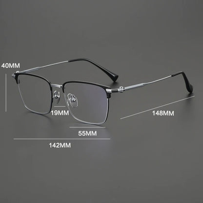 
Gafas cuadradas grandes de titanio - Imagen 6
