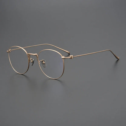 
Gafas redondas de alambre de titanio - Imagen 3