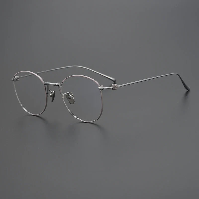 
Gafas redondas de alambre de titanio