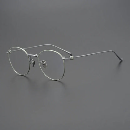 
Gafas redondas de alambre de titanio - Imagen 6