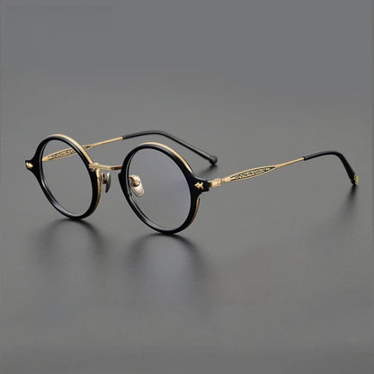 
Gafas redondas Windsor de acetato y titanio - Imagen 2