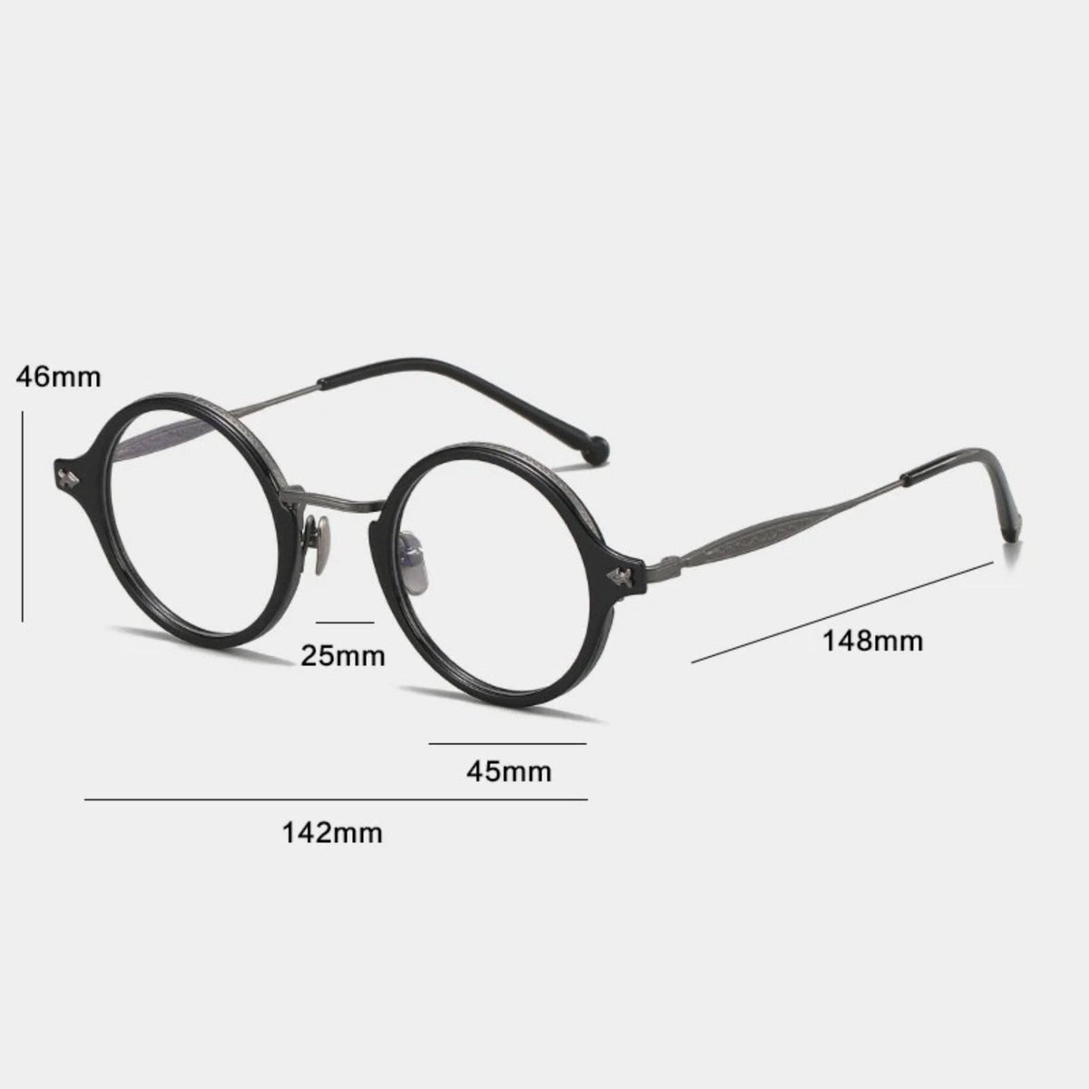 
Gafas redondas Windsor de acetato y titanio - Imagen 4
