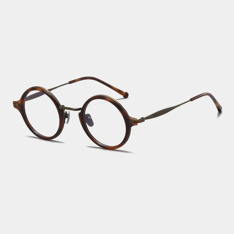
Gafas redondas Windsor de acetato y titanio - Carey