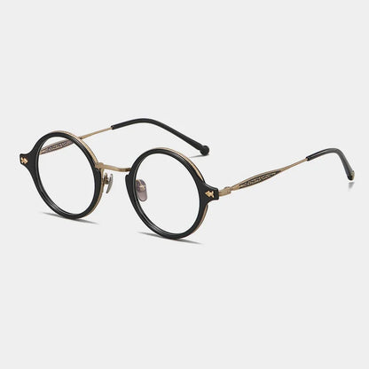 
Gafas redondas Windsor de acetato y titanio - Imagen 7