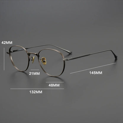 
Gafas geométricas pequeñas de titanio - Imagen 6
