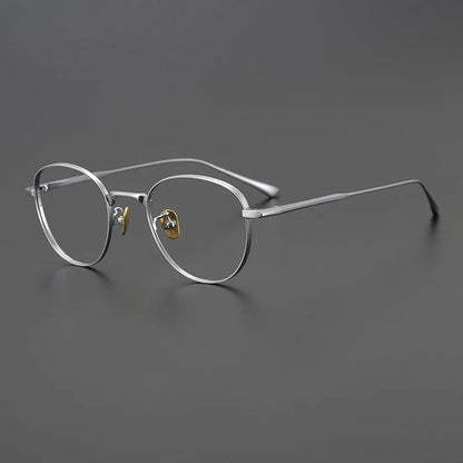 
Gafas geométricas pequeñas de titanio - Imagen 3